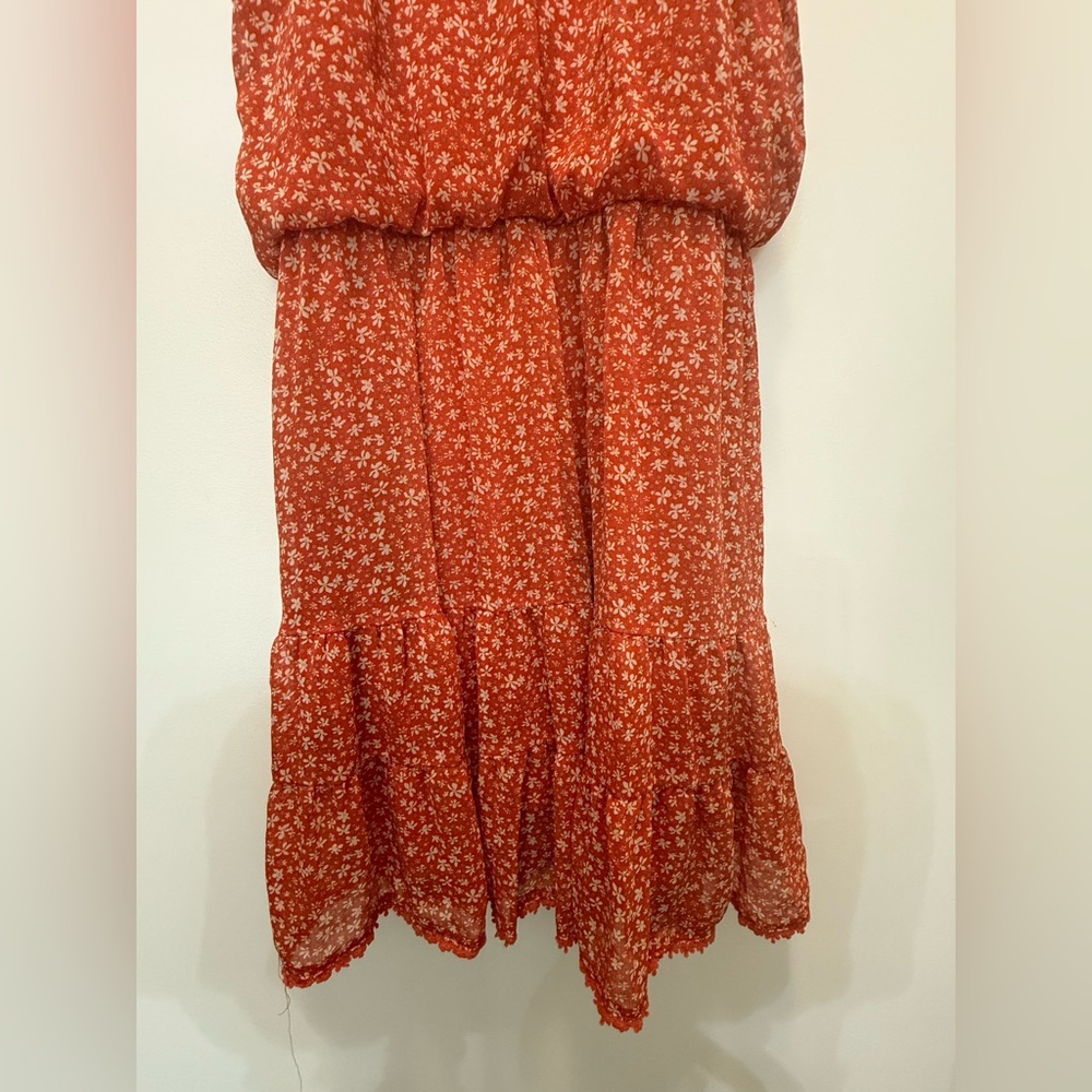 By & By Orange‎ Floral Spaghetti Dress Dress - Picture 8 of 13